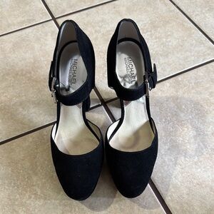 Michael Kors Black Suede Heels